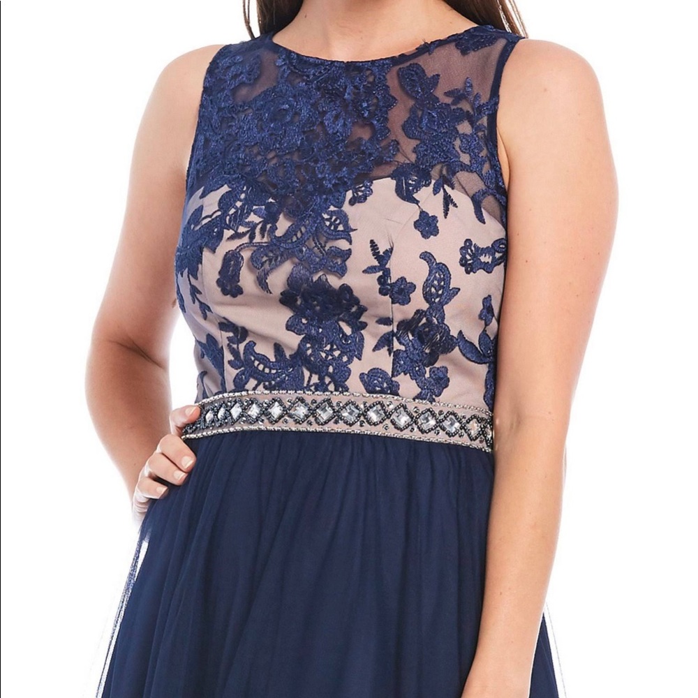 Women’s Formal Dress Size 10 16 Ignite Embroidered Embellished Prom Evening Gown - Picture 3 of 8